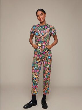 Mixed Jumpsuit in Aurelia Print Medium Stunning print. Super flattering. NWOT